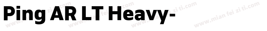 Ping AR LT Heavy字体转换